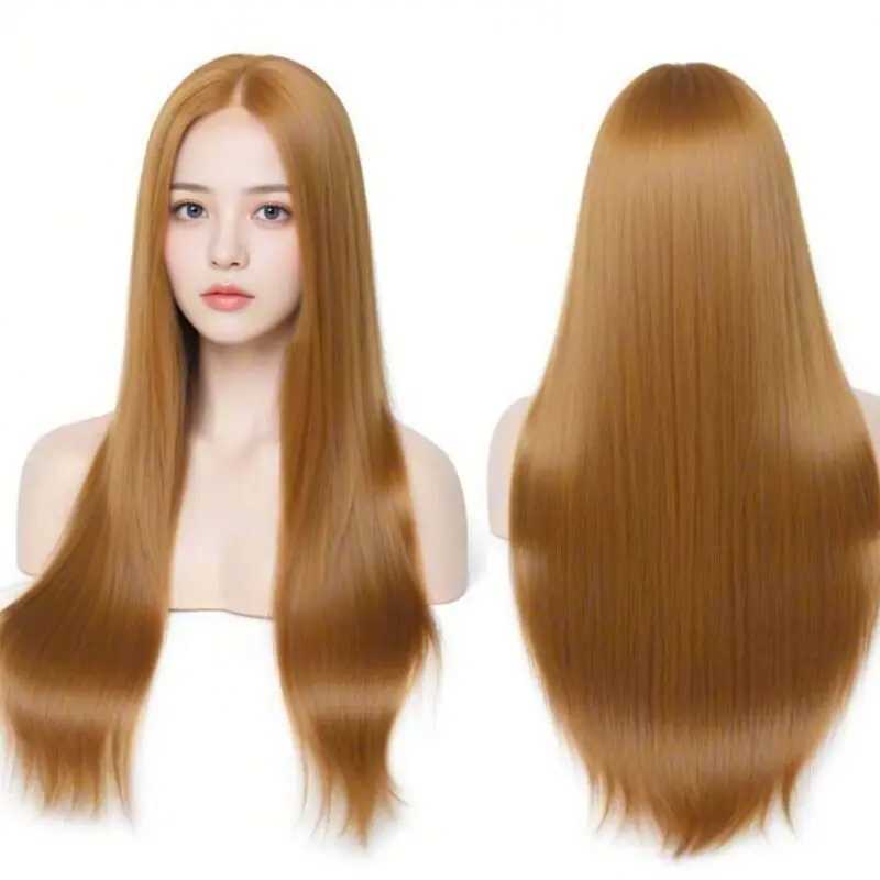 Long Black Synthetic Wig for Costume Women -Quality Synthetic Hair for Women -Versatile Style Perfeet for Any OccasionXJ241008