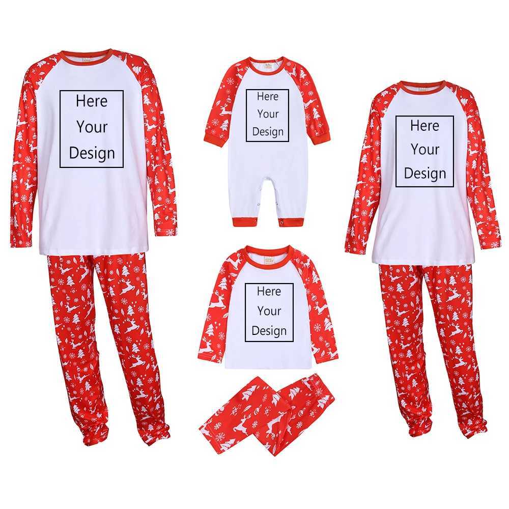 Match Family Pajama Set Christmas Pjs Father Mother Children Long Sleeve Deer and Snowflake Pajama Holiday Lounge Set W241008