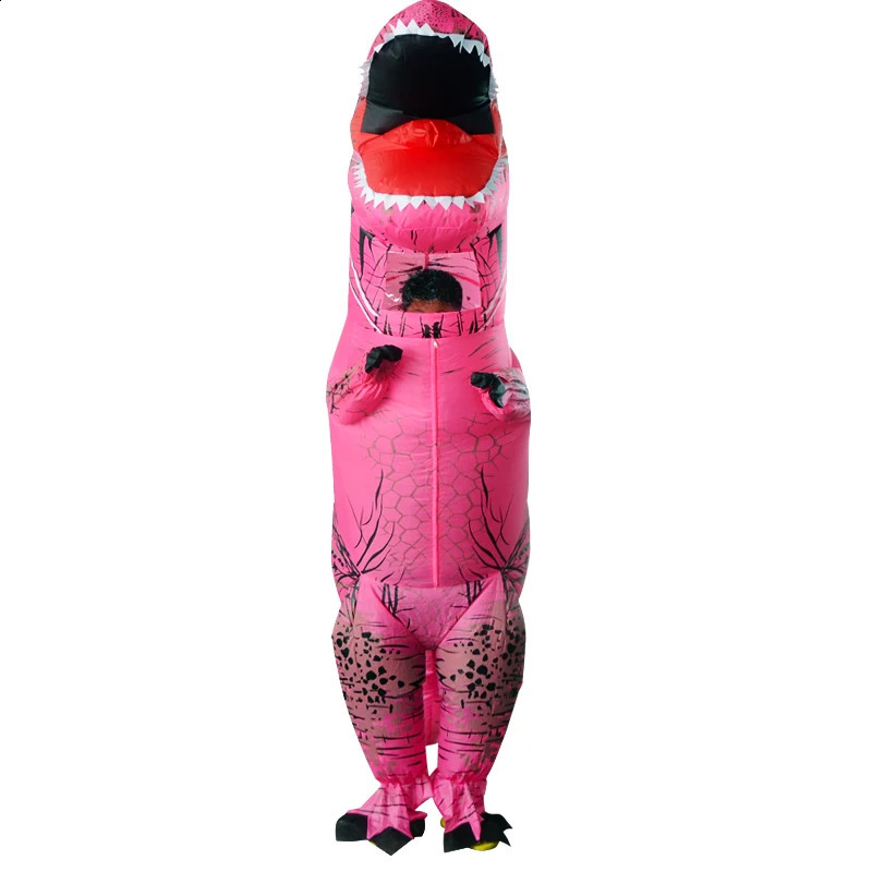 T-Rex Dinosaur Inflatable Costume Purim Halloween Party Cosplay Fancy Suits Mascot Cartoon Anime for Adult Kids 240929