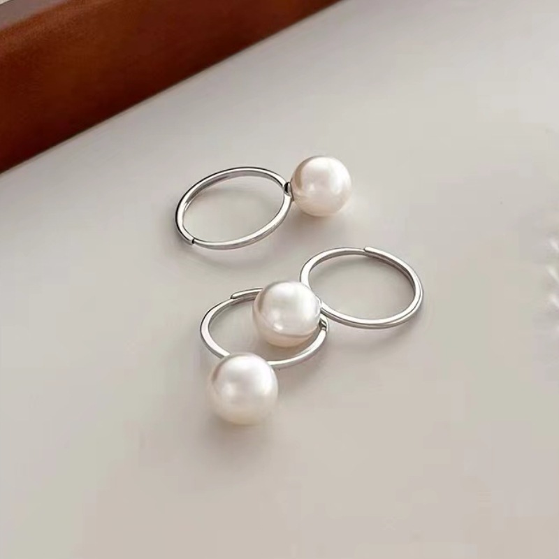 Fever pearl with female niche design, index finger plain ring, and open mouth ring