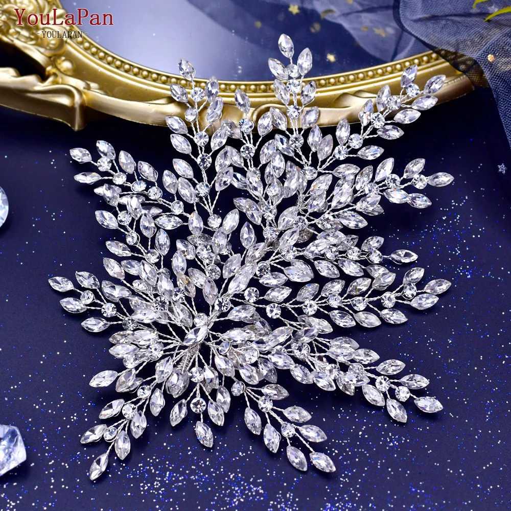 YouLaPan Bling Rhine Stone Wedding Bridesmaid Headwear Womens Fashion Hairstyle Accessories Handmade Bridal Headwear HP438 W241007