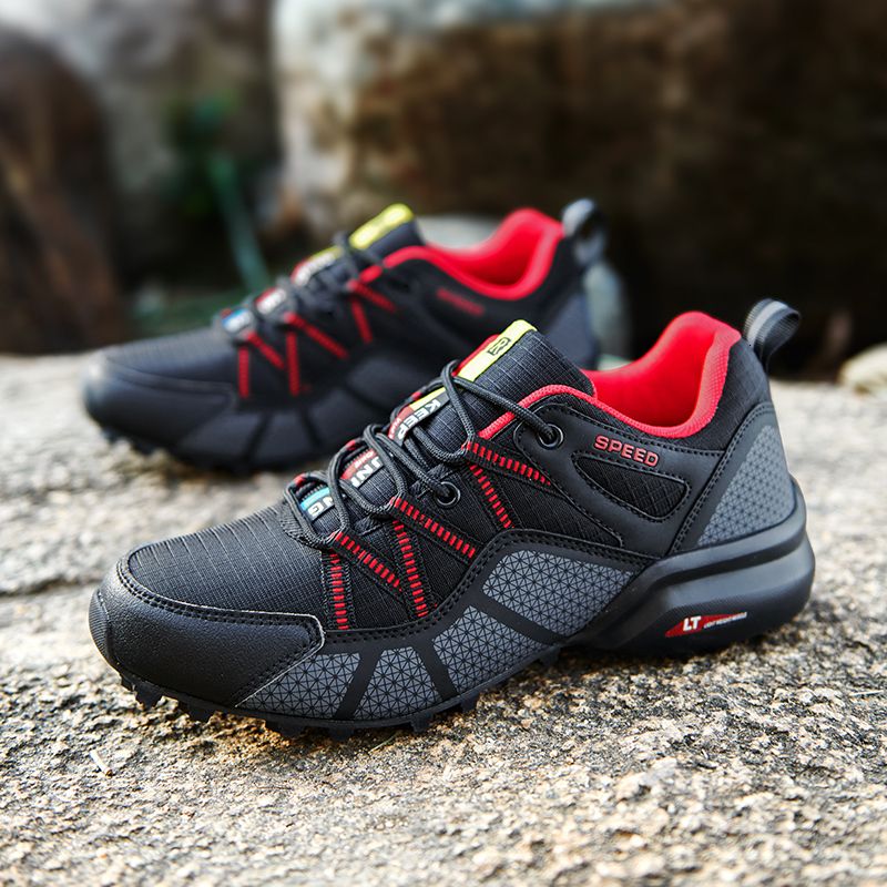 Trainer Men High Outdoor Hiking Quality Climbing Shoes Trekking Sneakers Rubber Sole Hunting Trekking Rock Climbing Lace Up Soft Ddmycat