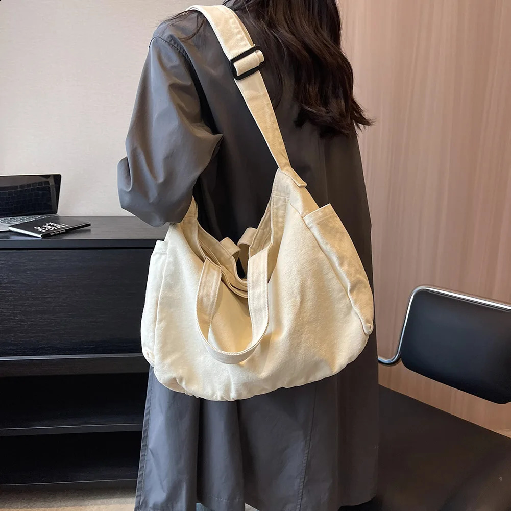 Womens casual messenger bag cross body fashionable womens shoulder soft large capacity handbag top wallet 241008