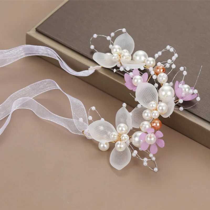 ZAKOL Sweet Romantic Bride Pearl Flower Hair Accessories Garland Headbands Wedding Jewelry Gifts W241007