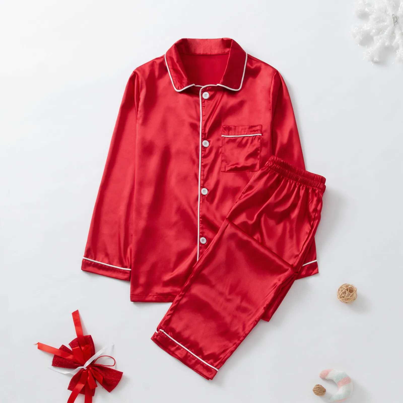 Christmas Satin Pajama Family Matching Set Christmas Pajama Set Family Navidad Pajama W241008
