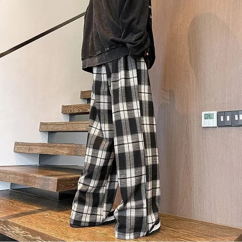 Mens 6XL summer oversized leg pocket pants casual Y2K plain pants Trouser Harajuku street wear sports pants Japan 240930