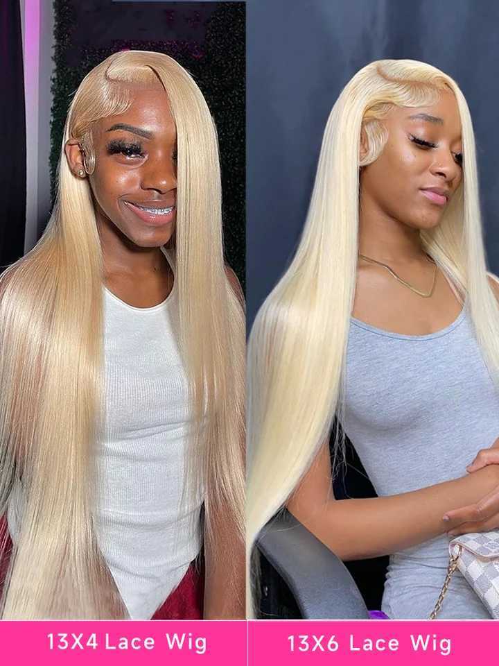 Hd Transparent 613 Blonde 13x4 13x6 360 Lace Front Human Hair Wig Pre Plucked Bone Straight Lace Frontal Wig 180 210 250 DensityXJ241008