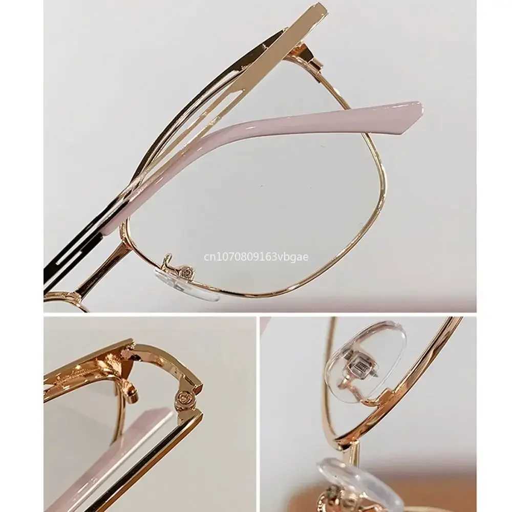 Blue Ray Blocking Anti-Blue Light Glasses Vintage Ultralight Eye Protection Frame Eyewear Metal Computer Goggles Men WomenX241008