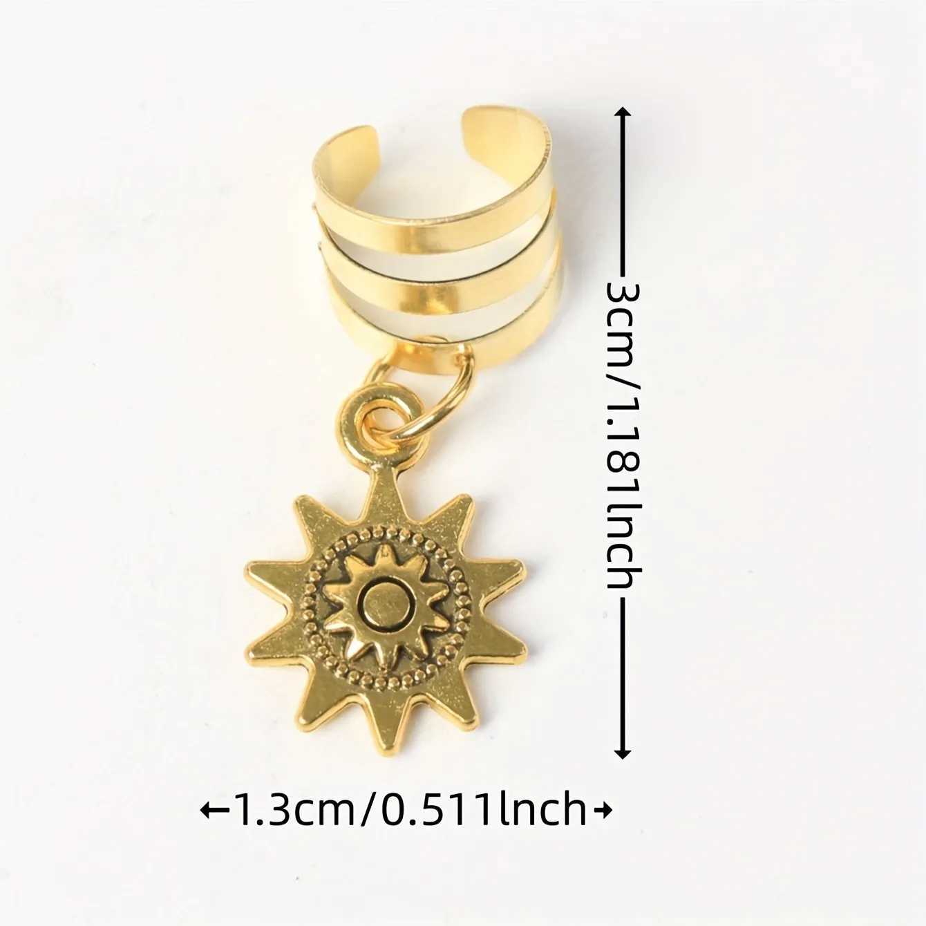 10 pieces/set of vintage sunflower decoration hair rings elegant woven rings elegant hair accessories for women and girls W241007