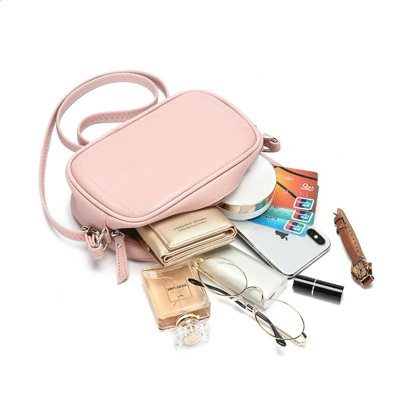 Cross body bag womens PU leather casual version beautiful and fashionable shoulder large capacity mobile wallet 241008