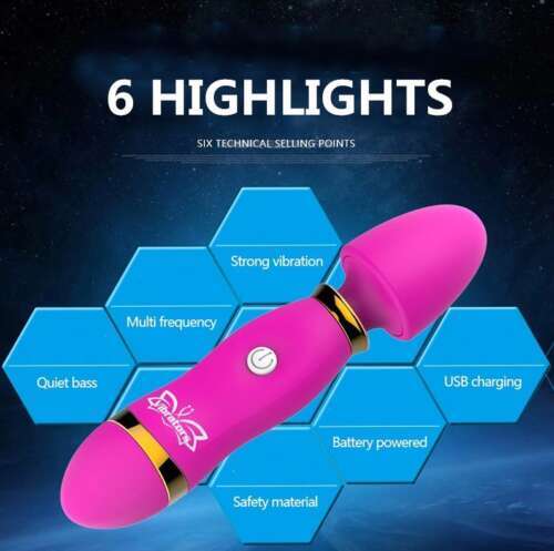 Multi speed vibrator rabbit Dildo G-spot Clit massager adult sex toy for women
