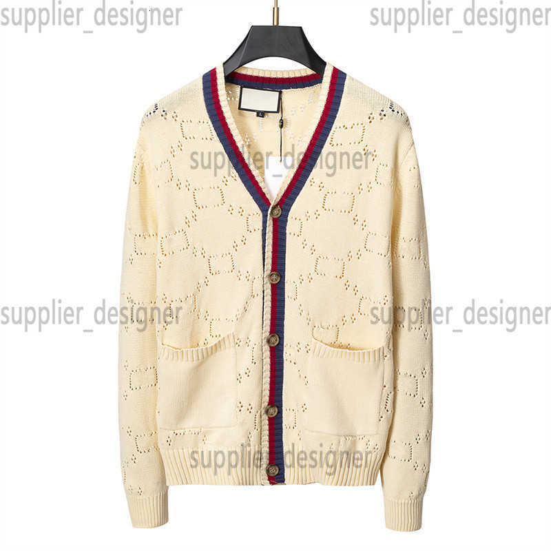 Men's Sweaters Designer Autumn and Winter New Casual Knitted Cardigan Pocket Jacquard Sheep Sweater Couple Fashion Coat Size M-3XL 3QN2