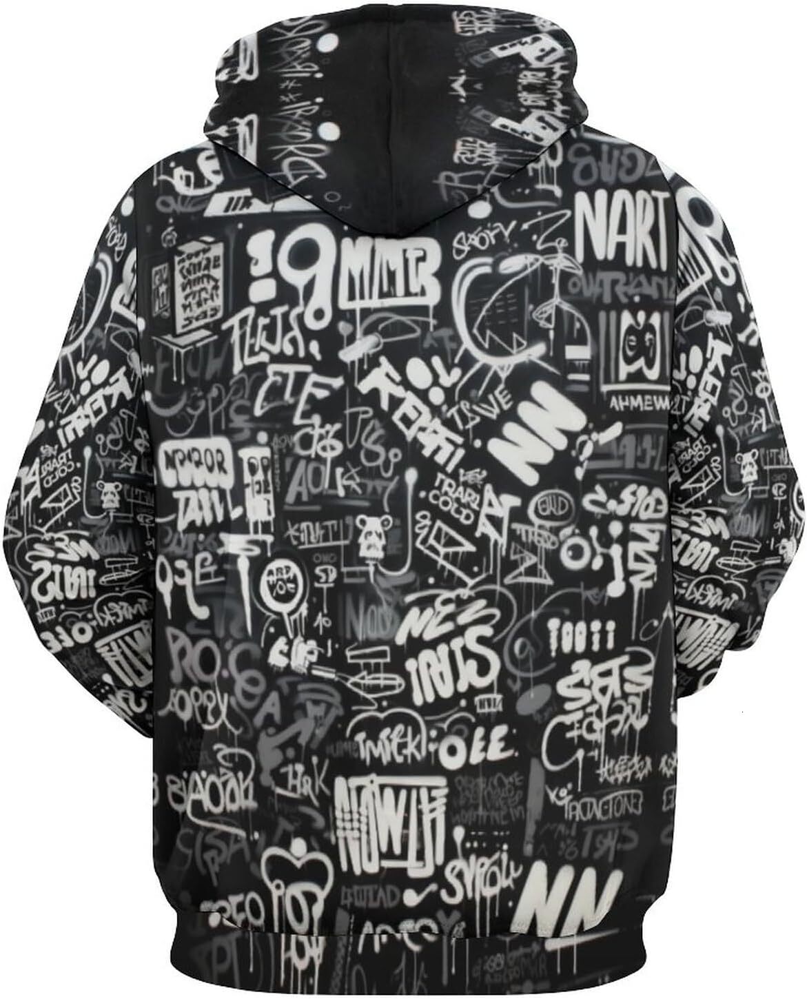 Hoodie for Mens Womens Unisex Novelty Graffiti Hoodies 3D Printed Cool Aesthetic Pullover Hoodie Pocket Graphic Hoodies sweatshirt Pullover Long Sleev