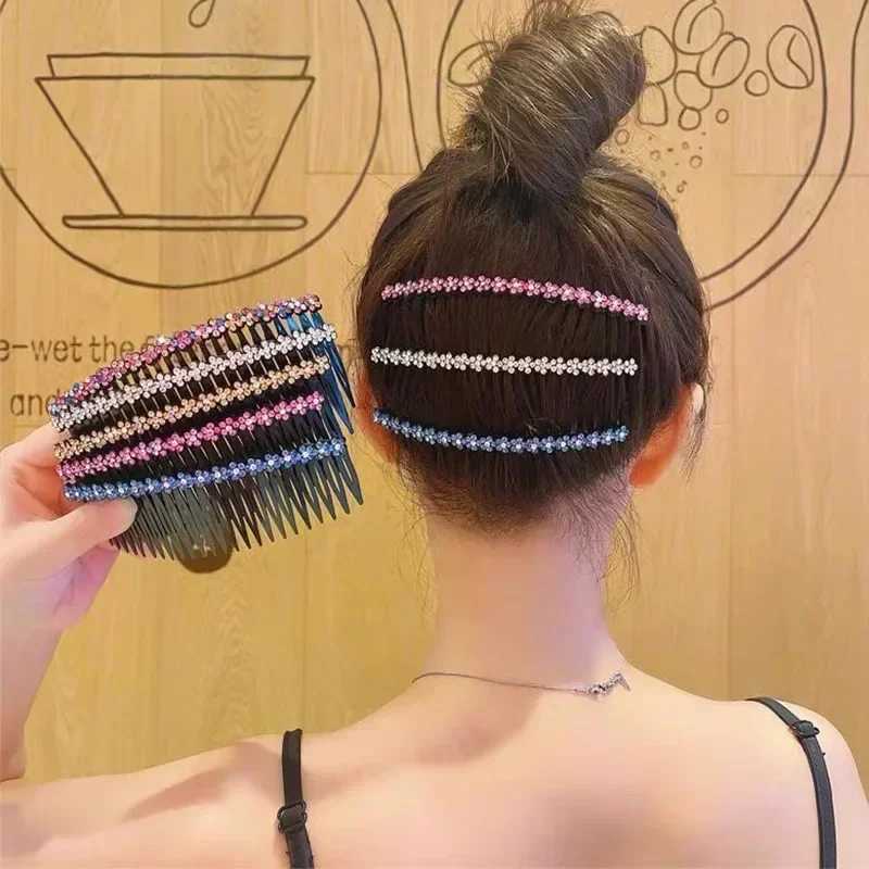 Heallor Korean Hair Comb Hair Side Comb Straight Teeth Hair Clip Side Clip Bridal Veil Comb Hair Accessories W241007