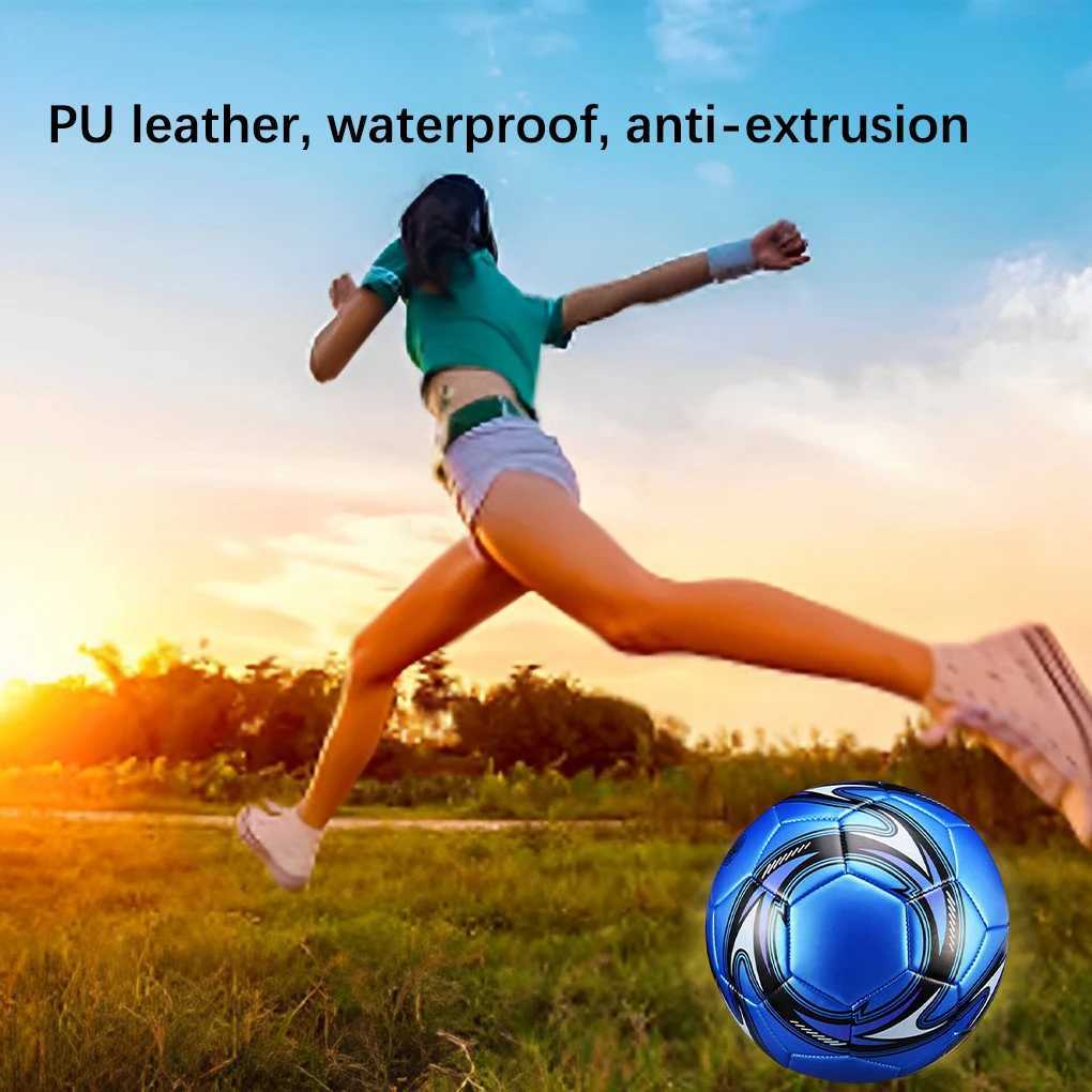 PU athlete football childrens adult school competition football waterproof ball size 5 outdoor practice sports yellowW241008