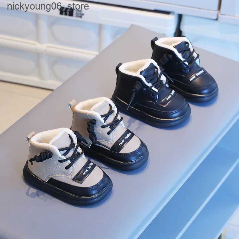Boots Baby Shoes Plush Kids Boot Thick Snow Boots Cotton Shoe Winter Shoe for Girl Kids Shoe for Girl Toddler Shoes Ankle Boot Botas L240910