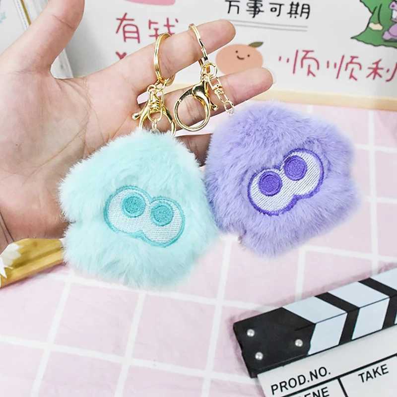 Splatoon Inkling Plush Keychain Anime Orange Red Inkling Kawaii Animal Backpack Pendant Soft Stuffed Cartoon Toy Doll Kid GiftX241008