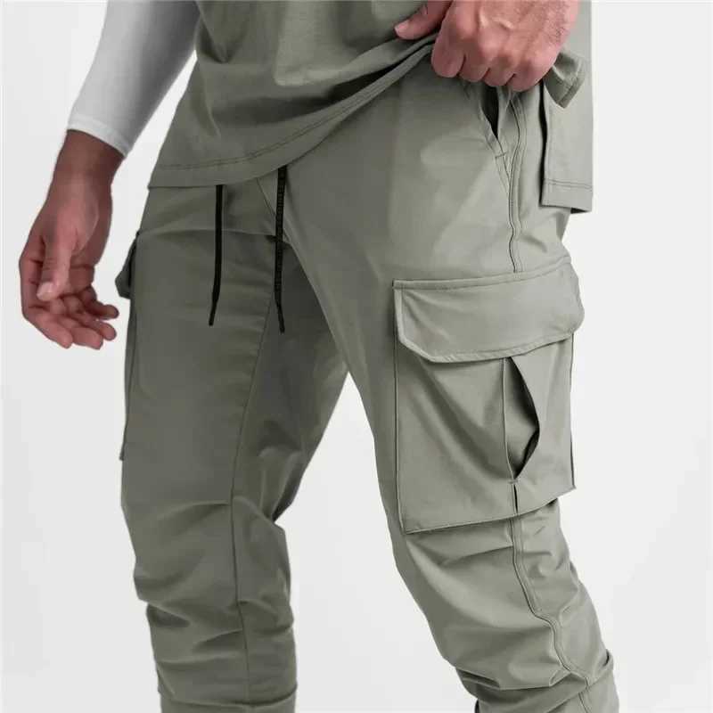 newest Men Sports Pants Fitness Thin Loose Fast Dry Elastic jogging trousers Running outdoor Training Pants Mens sweatpantsX241008