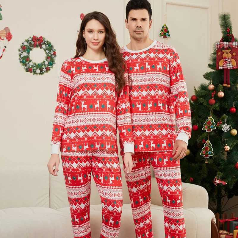 Christmas Family Matching Set Pajama Clothing Set 2024 All Deer Printed Mother Child Baby Christmas Family Appearance Pajama W241008