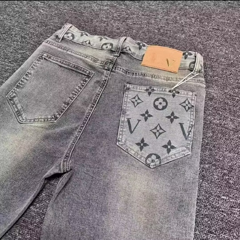 Mens Jeans Designer Jeans Fashion Vibrant and trendy brand Elastic Clothing Womens Denim cargo For Men baby blue Pants