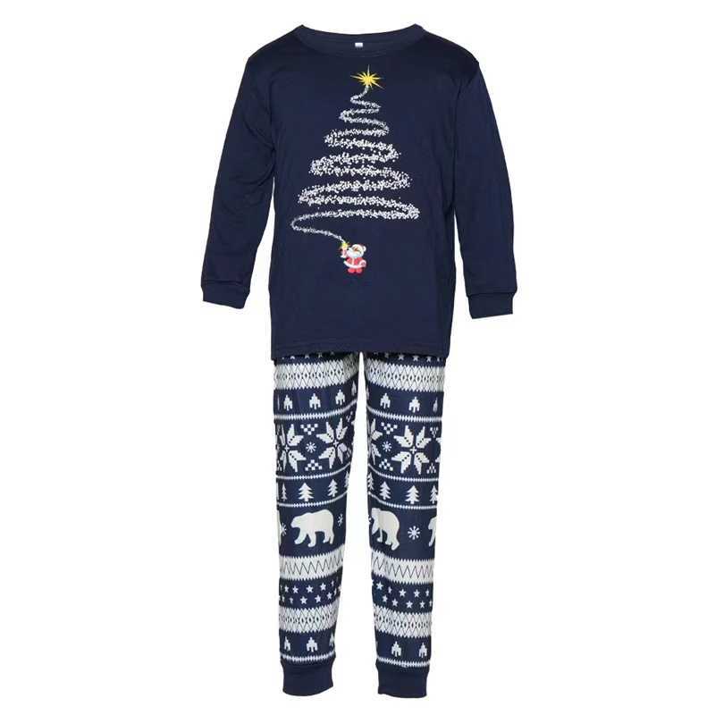 2024 Christmas Family Matching Set Polar Bear Mom and Dad Children and Baby Pajama Set Mom and Dad My Christmas Pj Clothing W241008