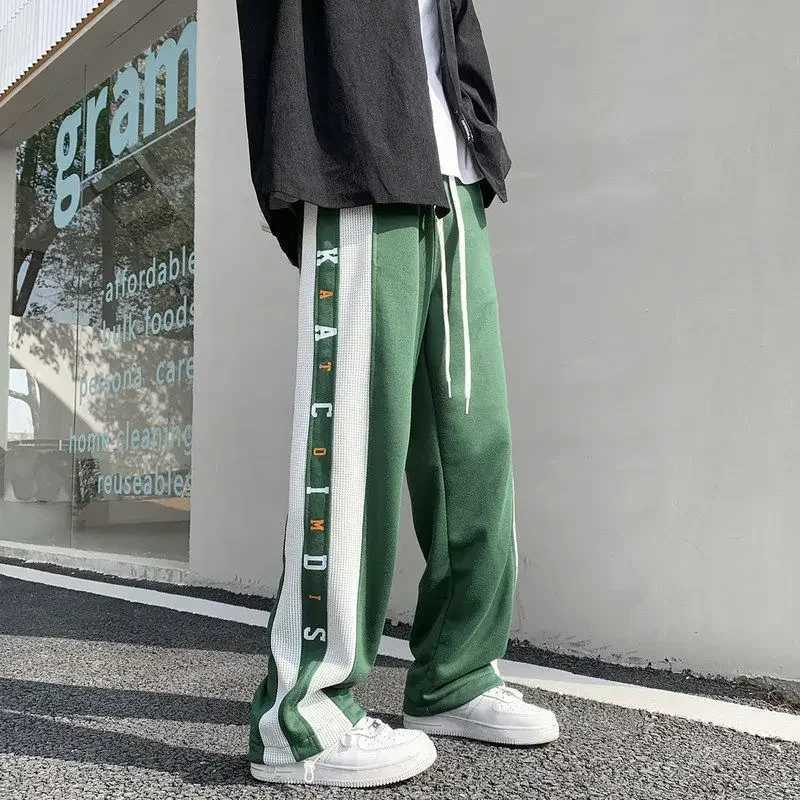 Mens Sweatpants Wide Leg Man Sweat Pants Hip-hop Trousers Straight Slacks Korean Style New Items In Summer Stylish Baggy Y2kX241008