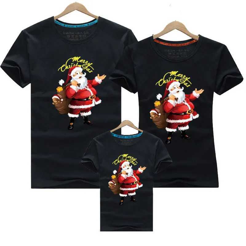 Christmas Family TSH irt Matching Clothing Fun New Christmas Mom Dad Child Me Baby Clothing Mom Daughter Son Girl Boy Clothing W24100813