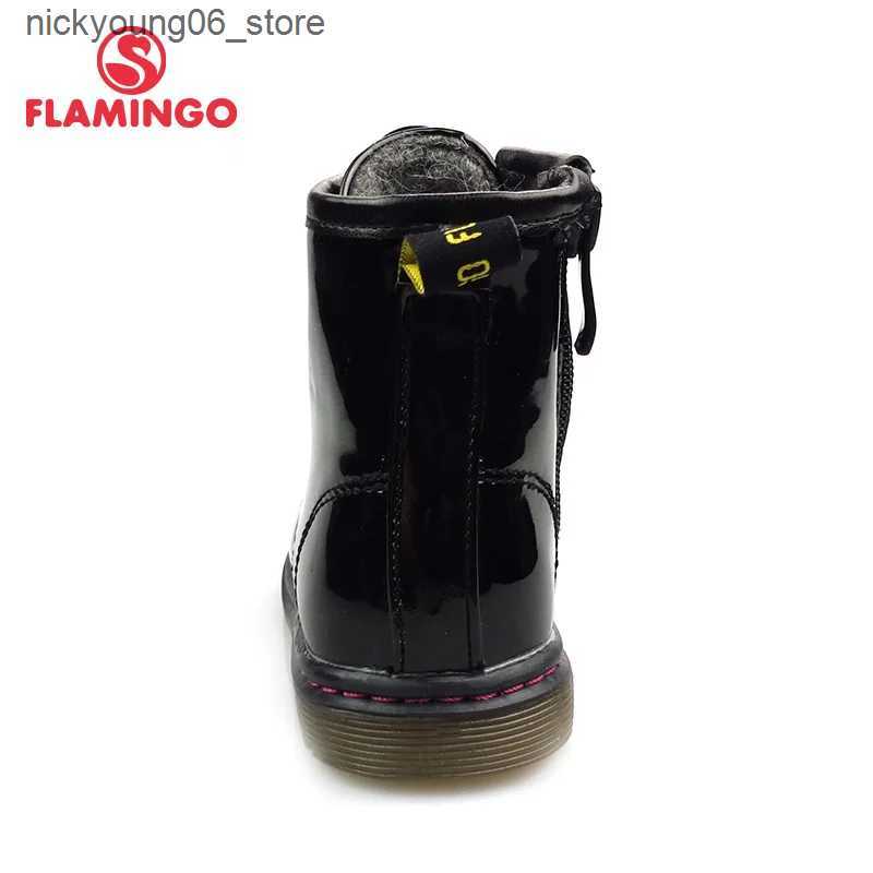 Boots FLAMINGO Autumn Non-slip Keep Warm Childrens shoes Fashion Toddler Boots Size 22-28 Kids shoes Free shipping 82B-BNP-0956/0958 L240910