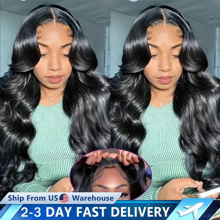 13x6 13x4 Body Wave Human Hair Lace Frontal Wig 4x4 5x5 6x4 Glueless Lace Closure Wigs For Women Pre Plucked Cheap Hair 180%XJ241008