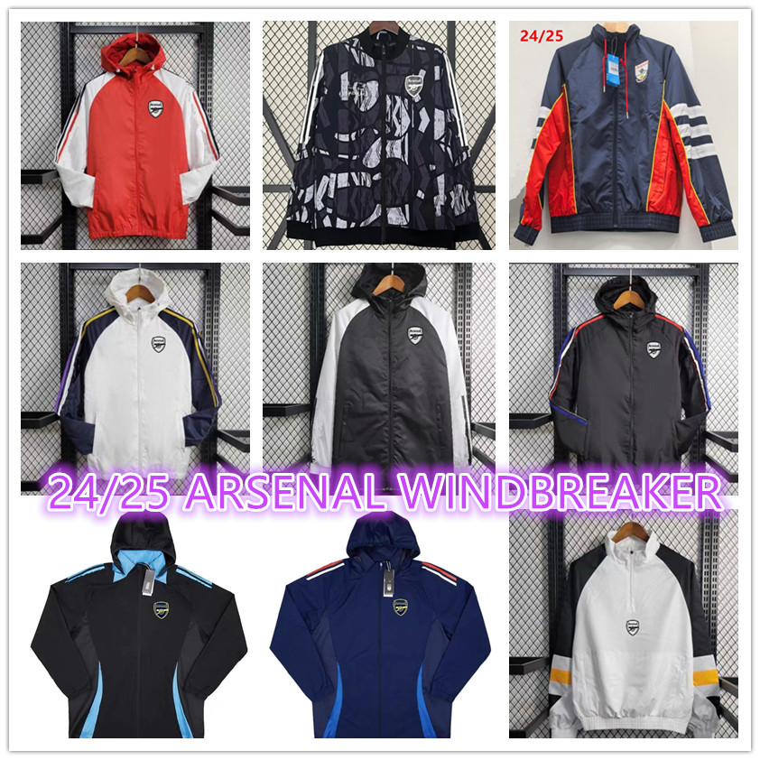 2024 2025 PEPE SAKA arsen windbreaker ADULT tracksuit Football 23 24 25 Gunners hooded training suit ODEGAARD THOMAS TIERNEY SMITH Men long zipper sportswear