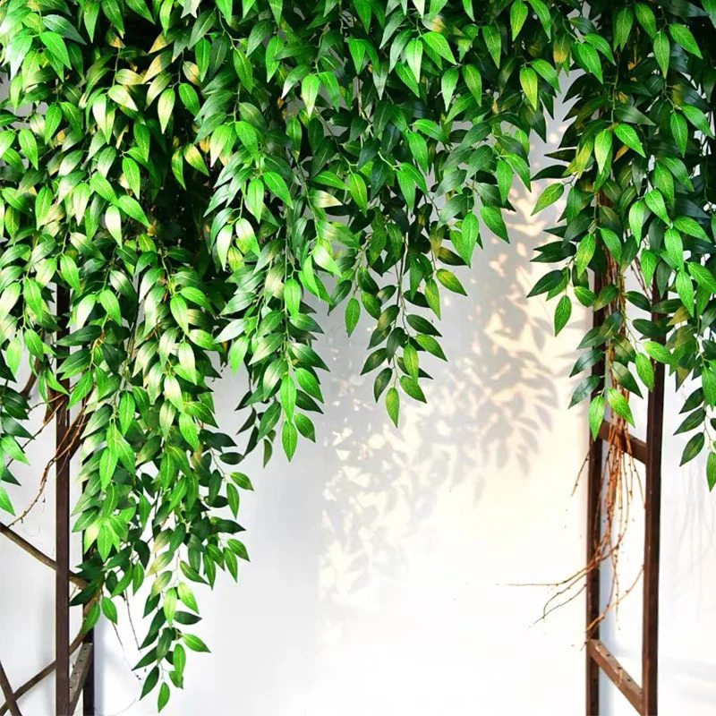 10 pieces of artificial plants from Ruscus Italy green stems spring grouting lining wedding arch bouquet home decoration leaves 240930
