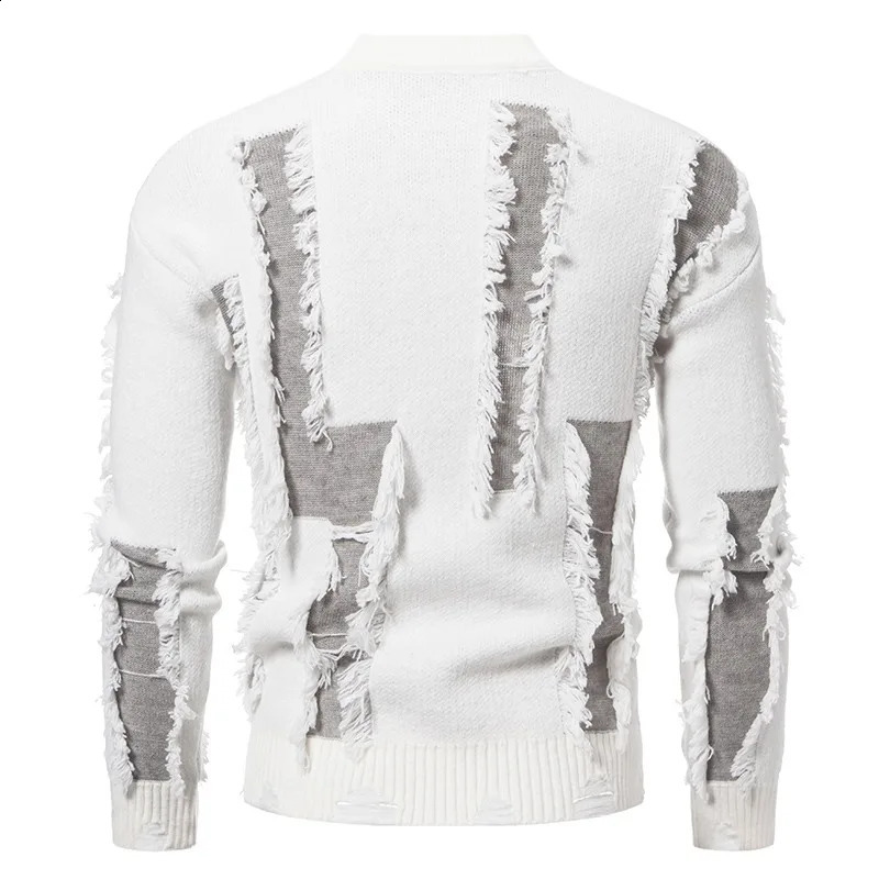2024 Autumn and Winter Knitted Sweater Mens Warm Fashionable Pullover Sweaters 240930