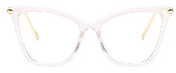 Cat Eye Glasses Frames Women 2024 Brand Design Transparent Glsses Frame For Men Big Frame Eyeglasses Female Clear Lens SpectacleX241008