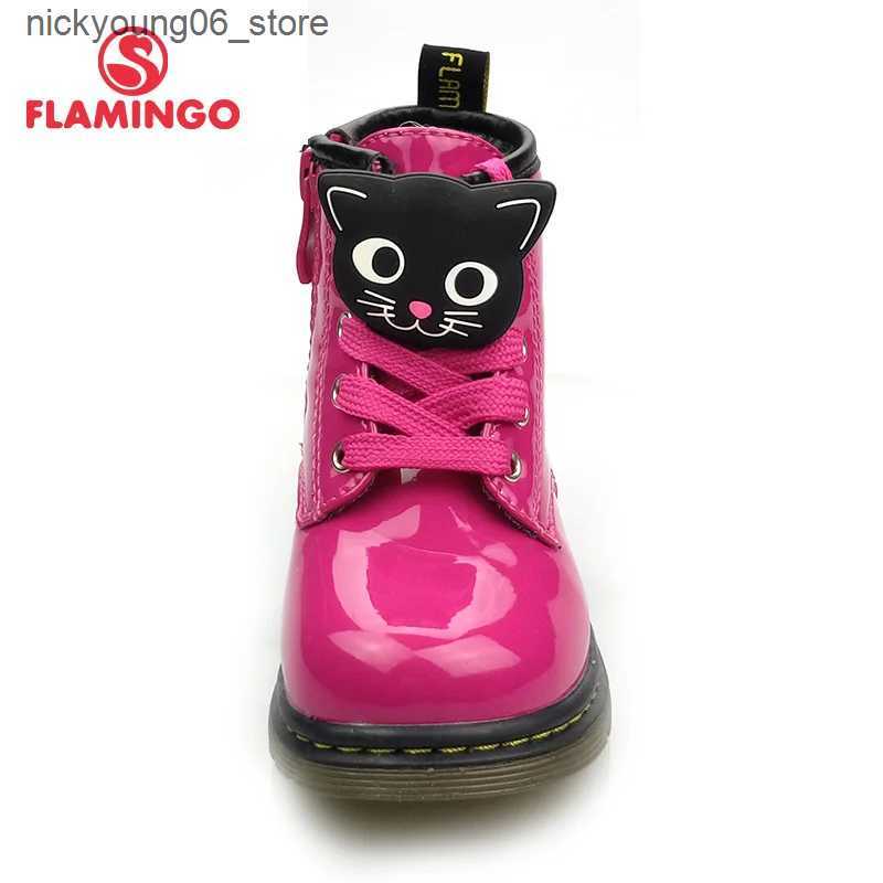 Boots FLAMINGO Autumn Non-slip Keep Warm Childrens shoes Fashion Toddler Boots Size 22-28 Kids shoes Free shipping 82B-BNP-0956/0958 L240910