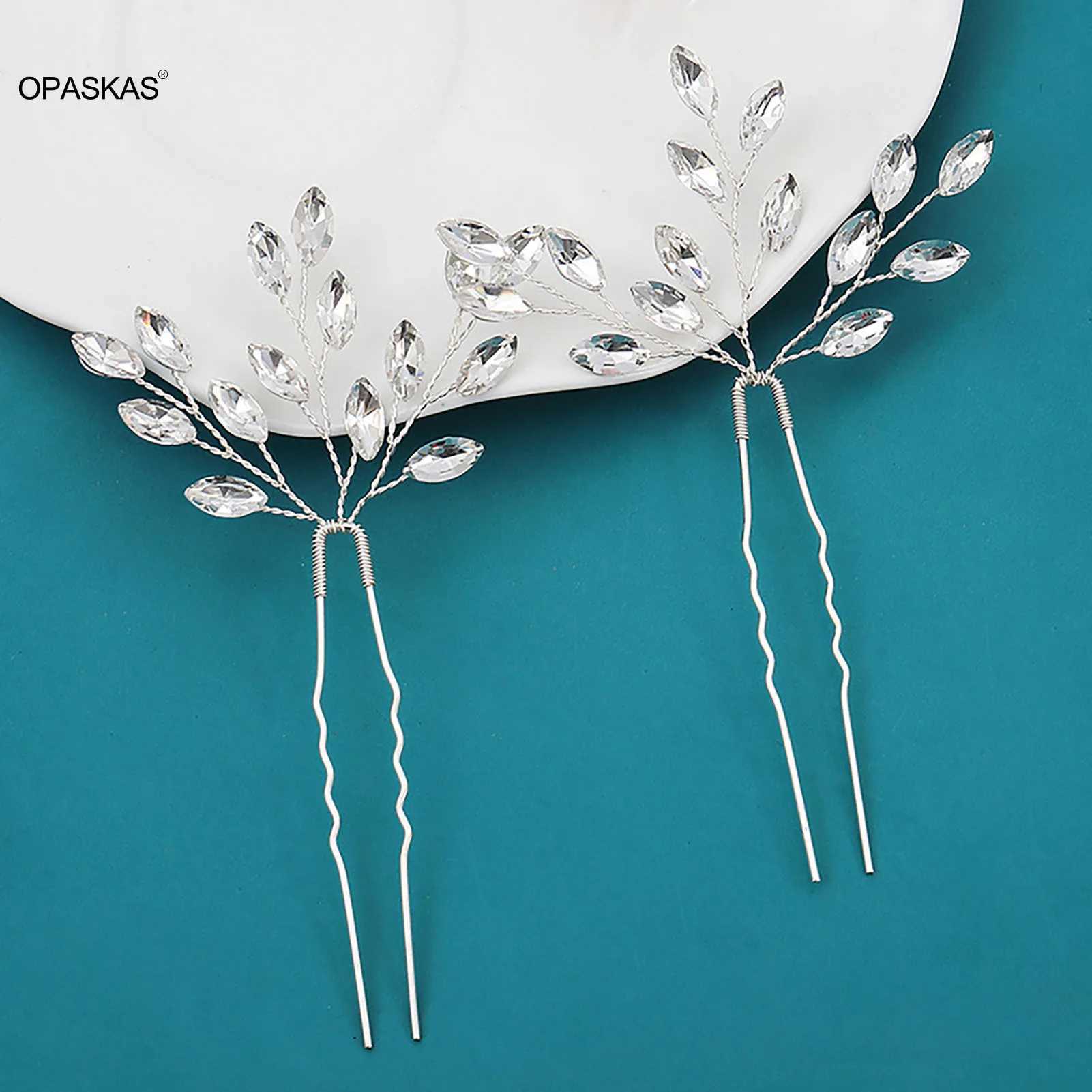 Silver Hair Wedding Hair Accessories U-shaped Crystal Hair Clip Fashion Bridal Ball Tiaras 2023 New Wedding Hair Jewelry W241007