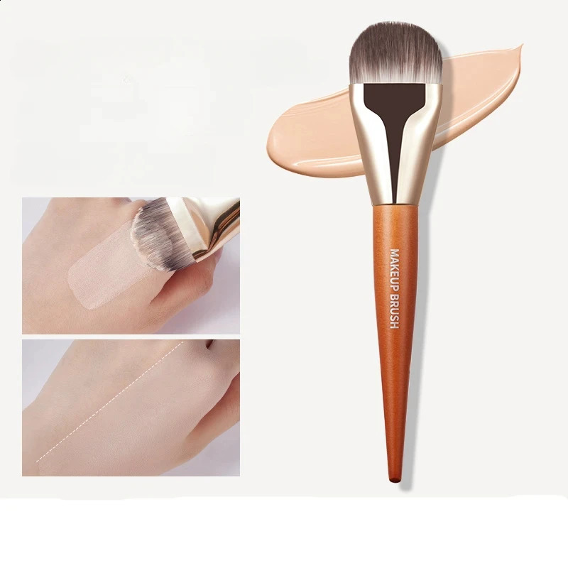 Makeup Brush Basics Professional Brush Tongue shaped Liquid Basic concealer Brush Womens Face Basic Makeup and Beauty Tools 241008