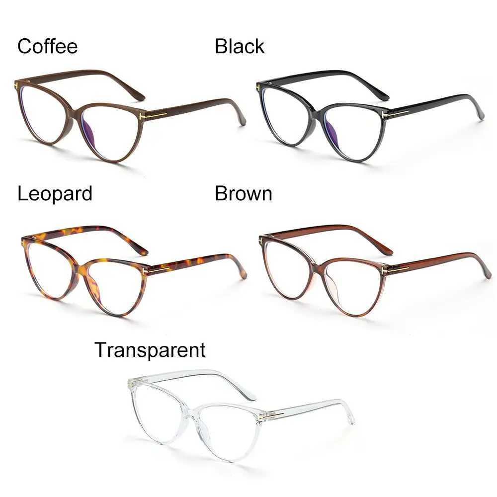 Fashion Women Leopard Big Frame Anti-UV Blue Rays Glasses Men Computer Goggles Round Frame Eyeglasses Eyewear Vision CareX241008