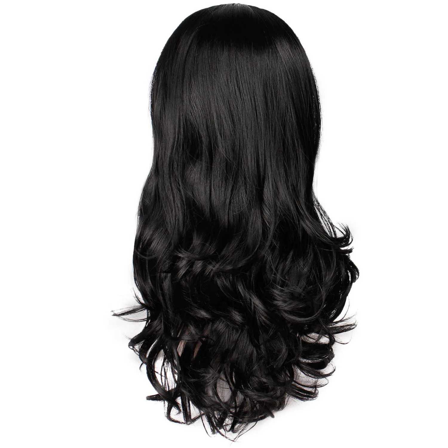 Outdoor Womens Natural Body Wave Hair Synthetic High Density Heat Resistant WigXJ241008
