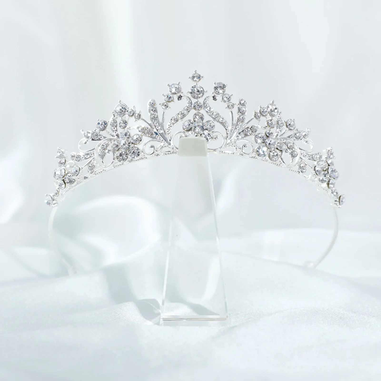 Sparkling Rhinestone Tiaras and Crown Bridal Hair Accessories Sparkling Crystal Headbands Hair Noiva Jewelry W241007