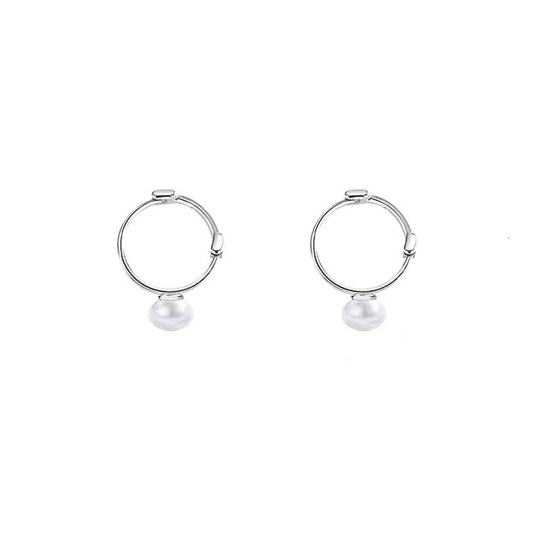 pearl female earrings, niche design, simple temperament accessories