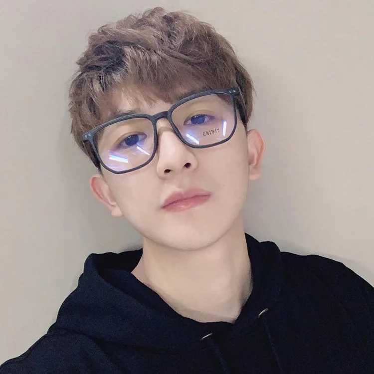 Transparent Computer Glasses Frame Women Men Blue plating film polygon Eyewear Blocking Glasses Optical Spectacle EyeglassX241008