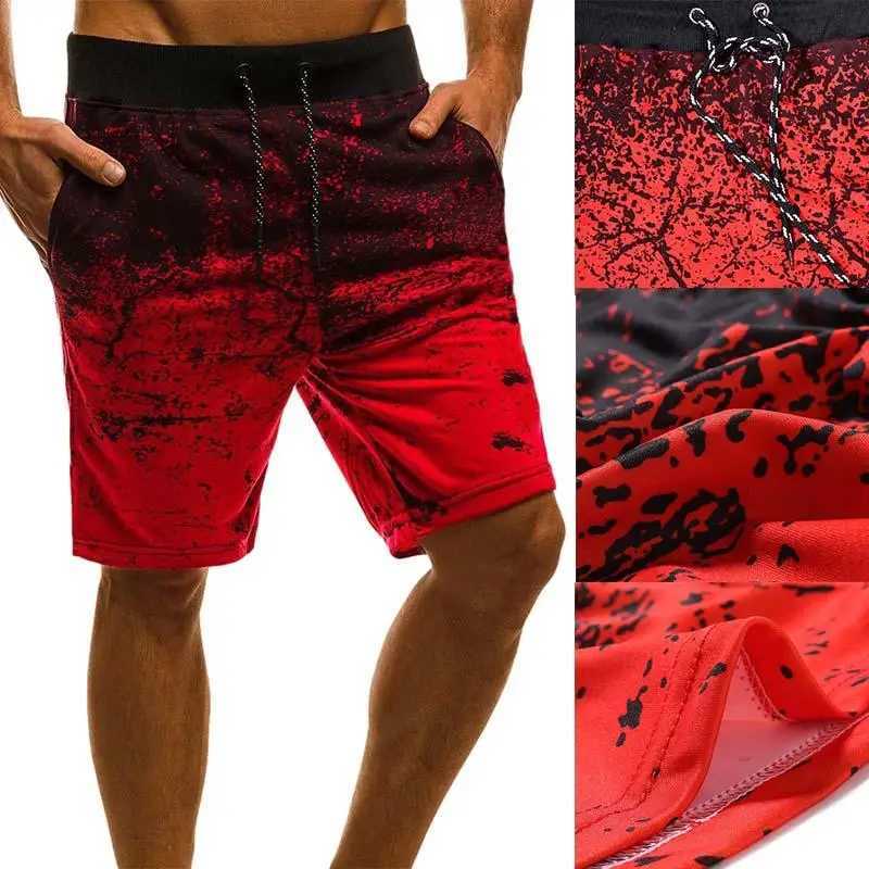 2022 mens casual shorts fashionable printed jogging shorts summer drawstring hip-hop ultra-thin exercise shorts plus sizeW240713