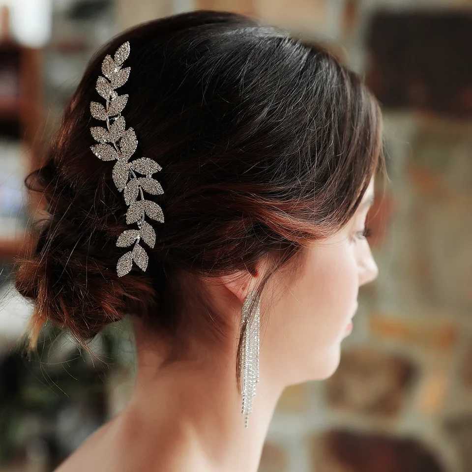 Bridal Wedding Hair Accessories Crystal Silver Hair Comb Suitable for Women Bridal Headwear Party Jewelry Bridal Maid Gift W241007