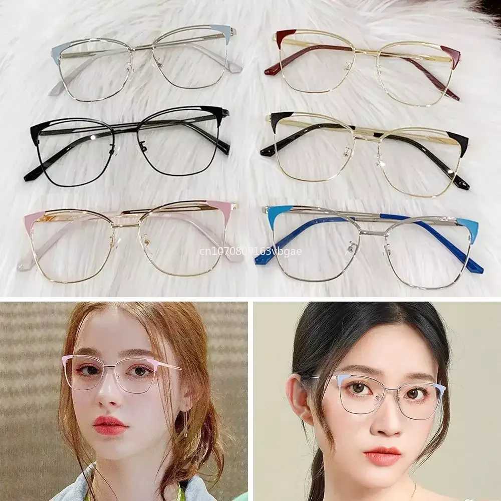Blue Ray Blocking Anti-Blue Light Glasses Vintage Ultralight Eye Protection Frame Eyewear Metal Computer Goggles Men WomenX241008