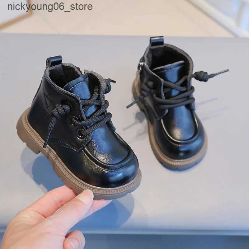 Boots Winter Kids Shoes Fashion Children Snow Boots Plus Velvet Warm Toddler Baby Boot Boys Girls Outdoor Non-slip Casual Cotton Shoes L240910