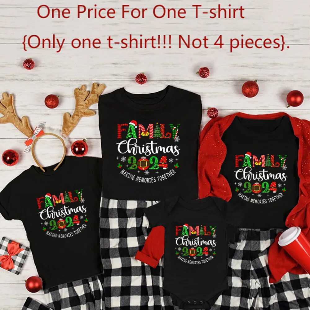 Family Christmas 2024 Mom Dad Baby Match Family Christmas Shirt Family Holiday Top W241008