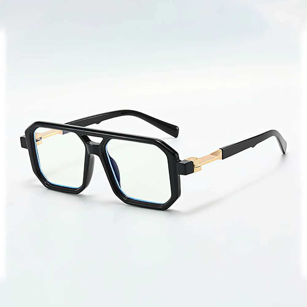 Light Frame Anti Blue Glasses Transparent Black Optical Glasse Women Men Square Eyewear Blocking eyeglasse Spectacle EyeglassesX241008