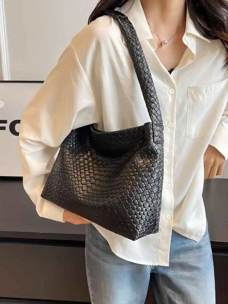 CGCBAG Simple ner y Handbag Womens Beer Capacity Shopping Shoulder Bag Fashion High Quality PU Leather 241008