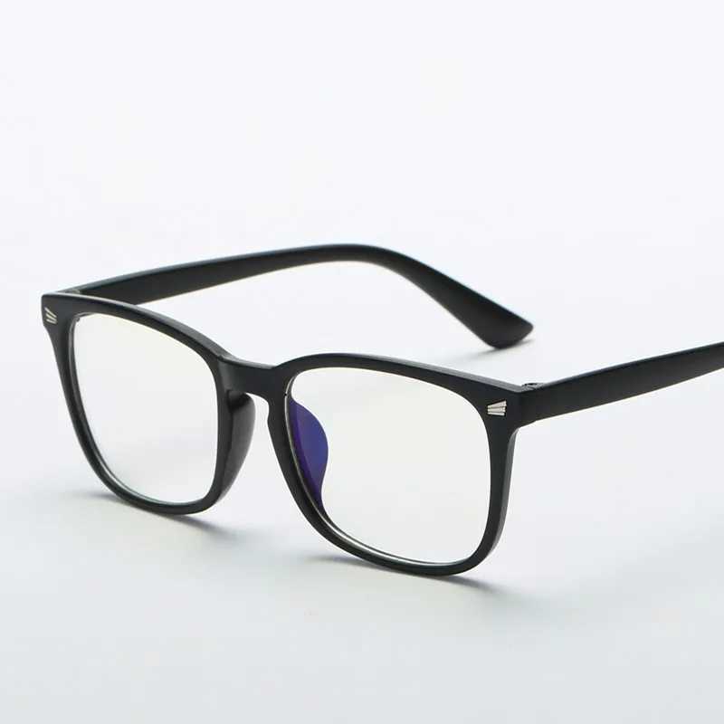 2020 Fashion unisex Square glasses plain glasses full frame glasses for men and women radiation protection Optical glassesX241008
