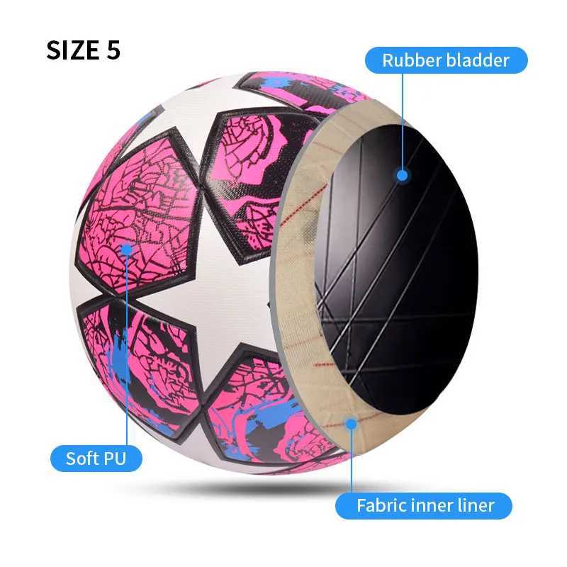 High quality football soft PU material Profinal size 5 size 4 seam team competition group training sports footballW241008